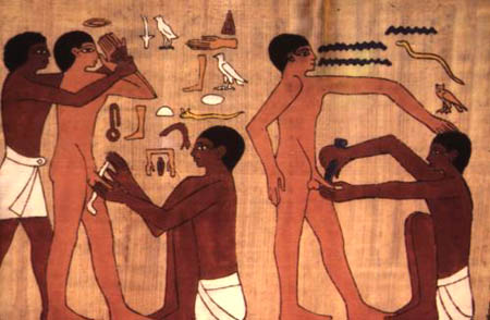 Representation of a Pharoanic circumcision Egypt